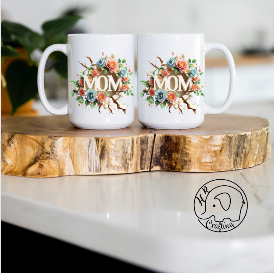 3D Floral Mom Mug